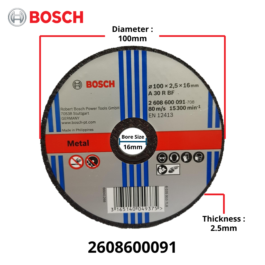 Bosch Expert For Metal Cutting Disc With Straight Center Zana