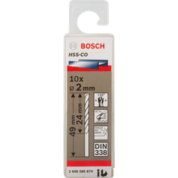 Bosch Metal Drill Bit HSS-Co (2mm - 13mm)