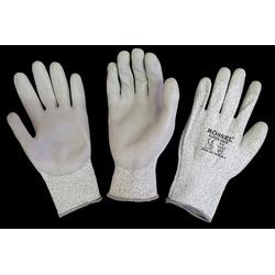 ROSSEL brand PU coated cut-resistant gloves