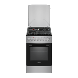 Haier Cooker with 3 Gas + 1 Electric Hob 50X60 + Electric Oven - ECR1031EESB