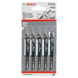 Bosch T 111 C Basic for Wood Jigsaw Blades (5pcs)