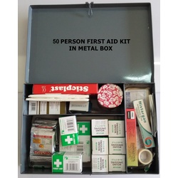 50 person Metallic Box First Aid Kit
