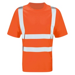 Hi-Viz Orange Shirt with Reflective Stripes